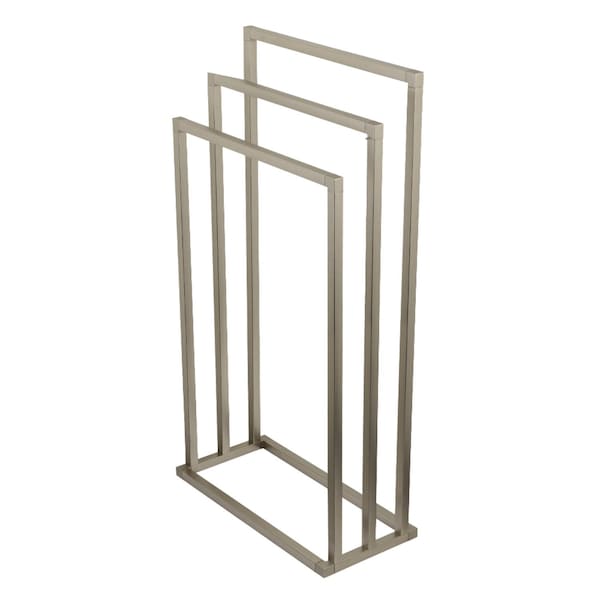 SCC8338 Edenscape 3-Tier Pedestal Towel Rack, Brushed Nickel